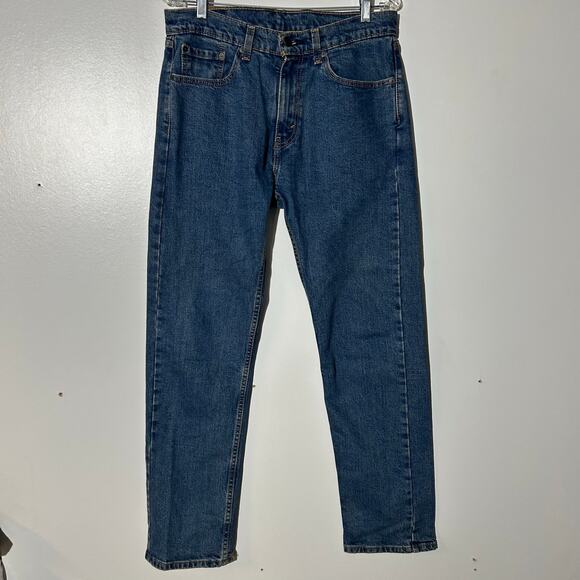 Levi’s 505 Regular Taper Stretch Fit Casual Blue Denim Jeans  Men’s Size 31X32 - Picture 1 of 6